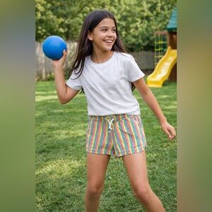 Boden Multicolor Striped Kids Shorts